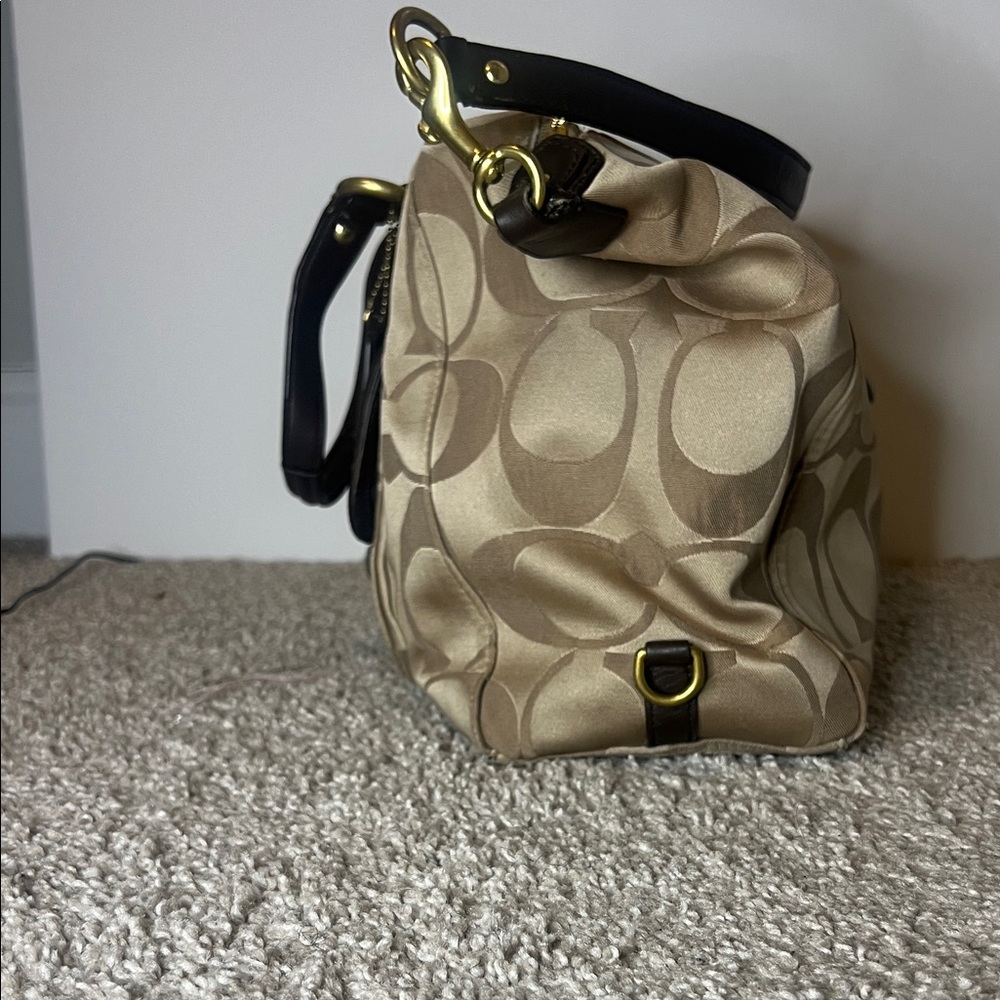 Coach Signature Jacquard Satchel - Picture 3 of 16